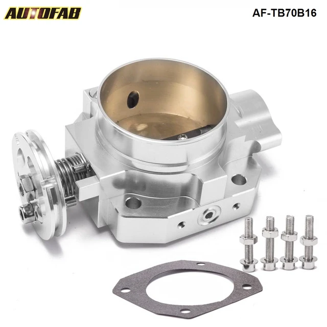 Aluminum Upgrade 70MM Throttle Body Silver For Honda Civic Acura