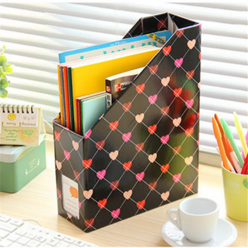 1pcs Plastic Storage Box Office Finishing Paper File Storage Box Book