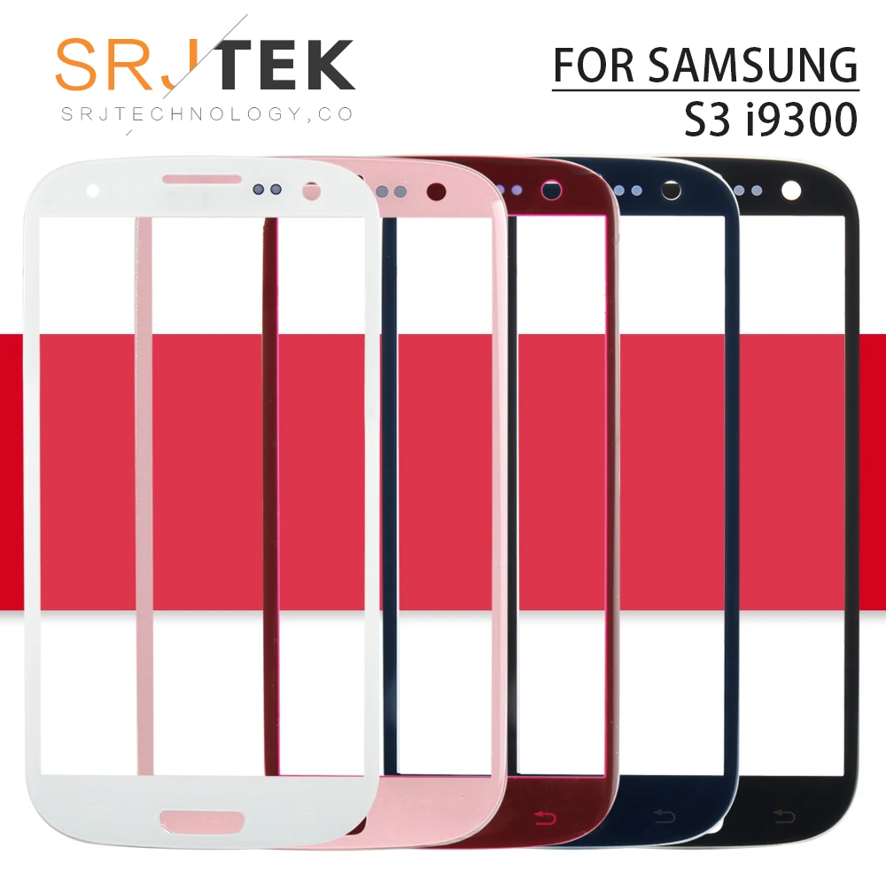 Srjtek для Samsung Galaxy S3 I9300 внешняя стеклянная крышка 4 8 ''(без дигитайзера не