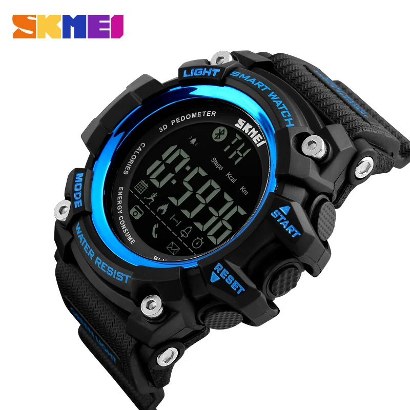 

New SKMEI Men Smartwatches Pedometer Calories Chronograph Fashion Sport Smart Watches Chronograph Waterproof Digital Wristwatch