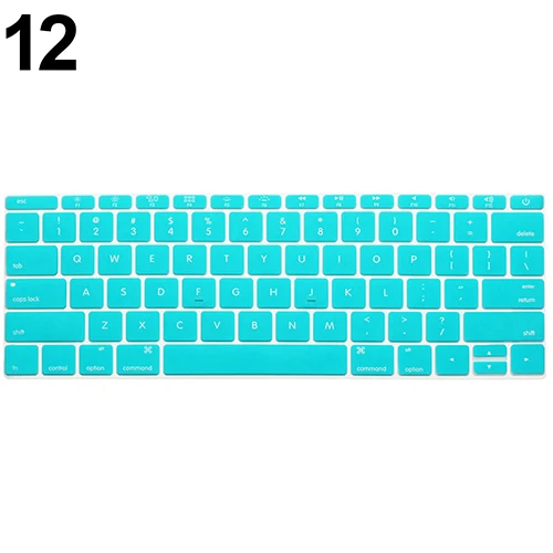 Клавиатура мягкий чехол для Apple MacBook Air Pro Retina 13/15/17 дюймов Защитная крышка - Цвет: Sky Blue