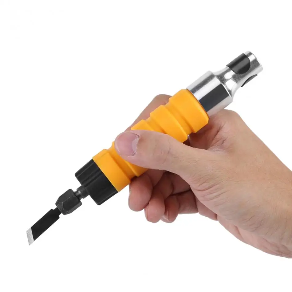 7pcs Electric Woodworking Carving Chisel Engraving Knife Tool With 5