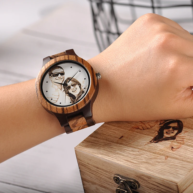 BOBO BIRD Personal customize Men Watch Family Birthday Gift Quartz Bamboo Watches Men's Wristwatch Engrave Logo