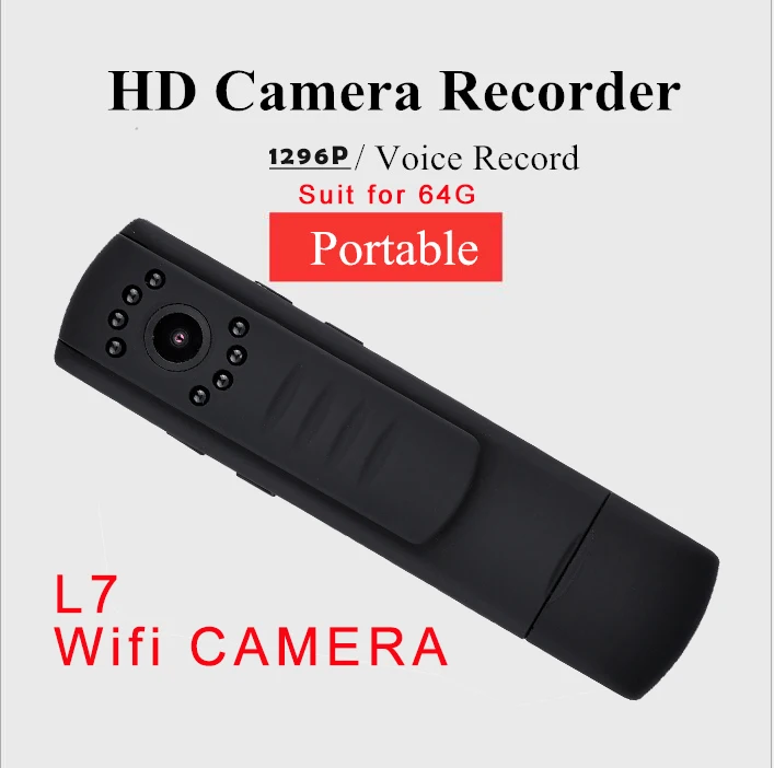 L7 ip camera recorder 1080P HD WIFI Security Monitor Mini Body Camera