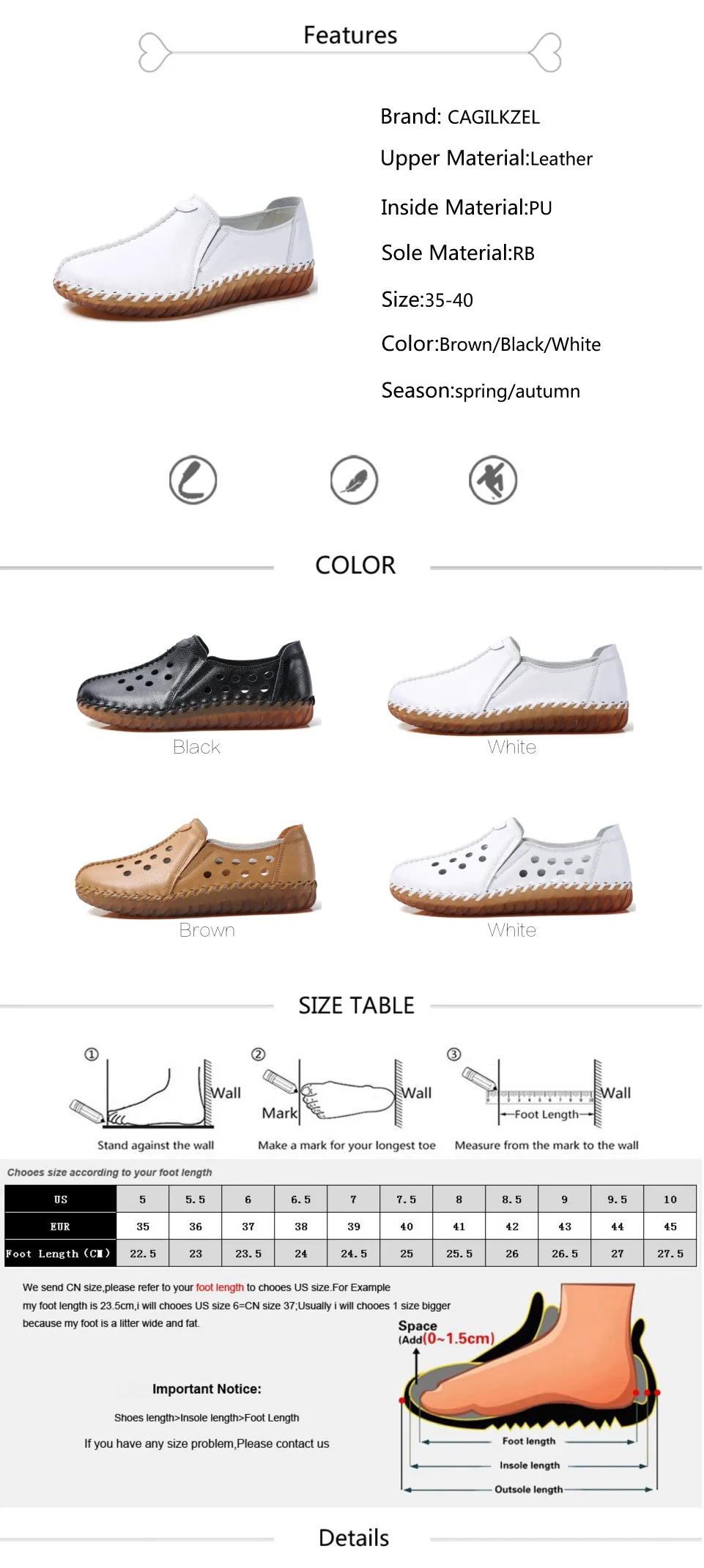 CAGILKZEL 2019 New Woman Shoes Casual Genuine Leather Shoes Women Loafer Slip On Ladies Shoes For Women Moccasins slipony (2)