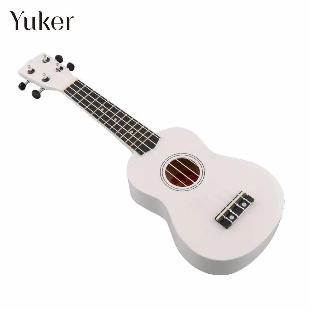 líquido adyacente bandera nacional Yuker 21 Inch Uke Ukulele Ukelele Mahalo White 4 String Art Gifts Soprano  Music Guitar Instrument For Beginners Guitarist - Ukulele - AliExpress