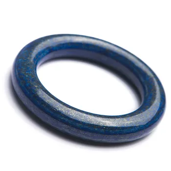 

Genuine Natural Deep Blue Lapis Lazuli Gems Stone Women Lady Charm Crystal Bangles Inside Diameter 57mm
