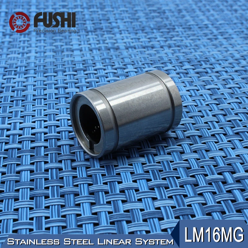 KHJK Durable Flexible LM16MG LMS16UU Linear Ball Bearings 16x28x37mm 1 PC Stainless Steel Resin Retainer Linear Bushing Shaft 16MM LMS16 MG Bearing 