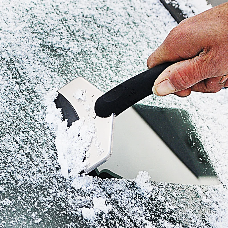 2018 скребок для снега и льда из нержавеющей очистки инструмент лопатка для льда авто автомобиль Мода и полезная очистить от льда инструмент