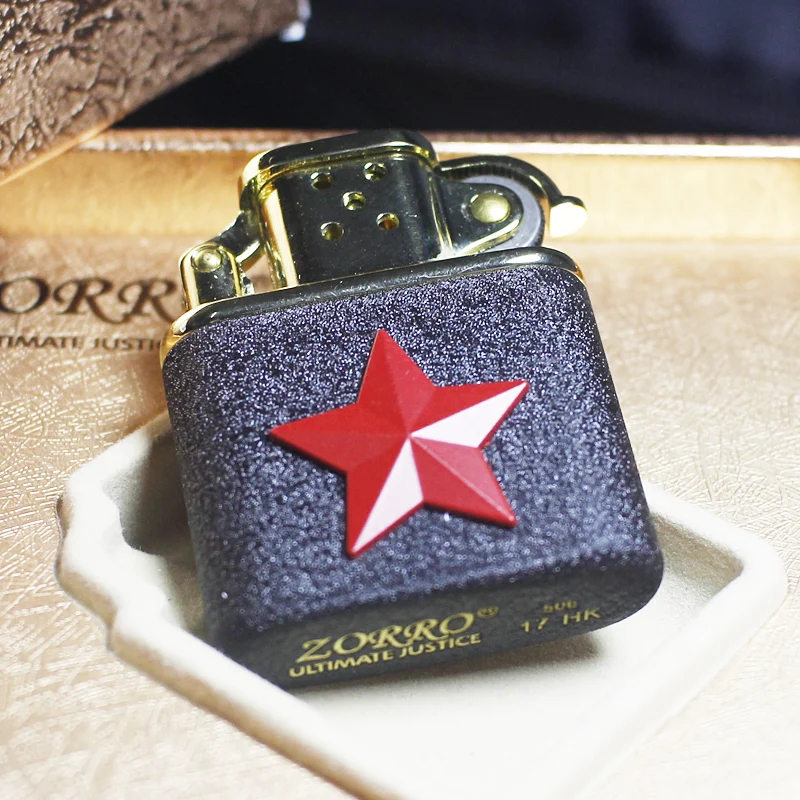 Черная керосиновая Зажигалка CCCP USSR 41*51 мм красная звезда бензиновая зажигалка