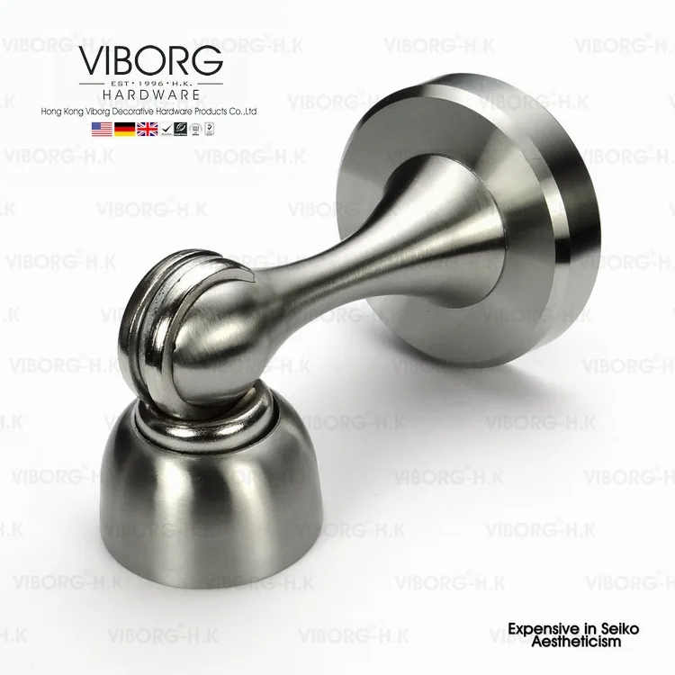 VIBORG Deluxe Solid 304 Stainless Steel Casting Powerful Floor mounted Wall mounted Magnetic Door Stopper Stops Doorstop,RS-33