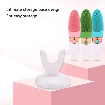 

Facial Cleansing Brush Anti-Aging Facial Massager Electric Face Brush With Dry battery Silicone Face Clean Skin Care Oil Control