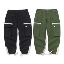 VfiveNnfour Vintage Multi-pocket Cargo Pants Loose Pants 2019 Men Hip Hip Harajuku Trousers Casual Drawstring Joggers Pants 