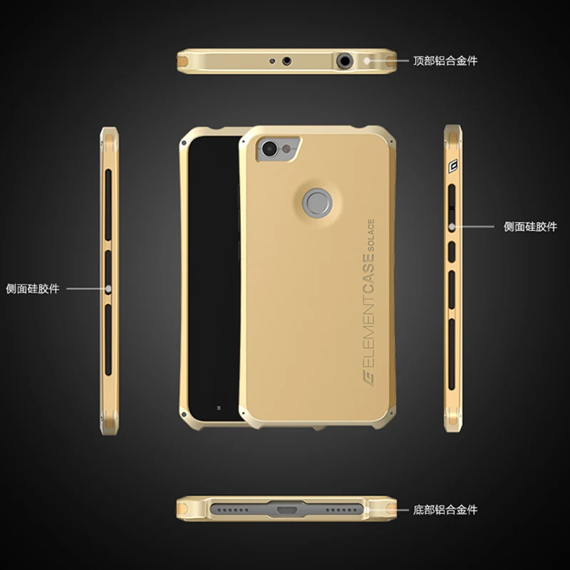 

Textured Anti-fall Metal Frame PC Back Plate For Redmi Note5A Note 5A Aluminum Alloy Mobile Bumper Case Note5A Cover With Gift