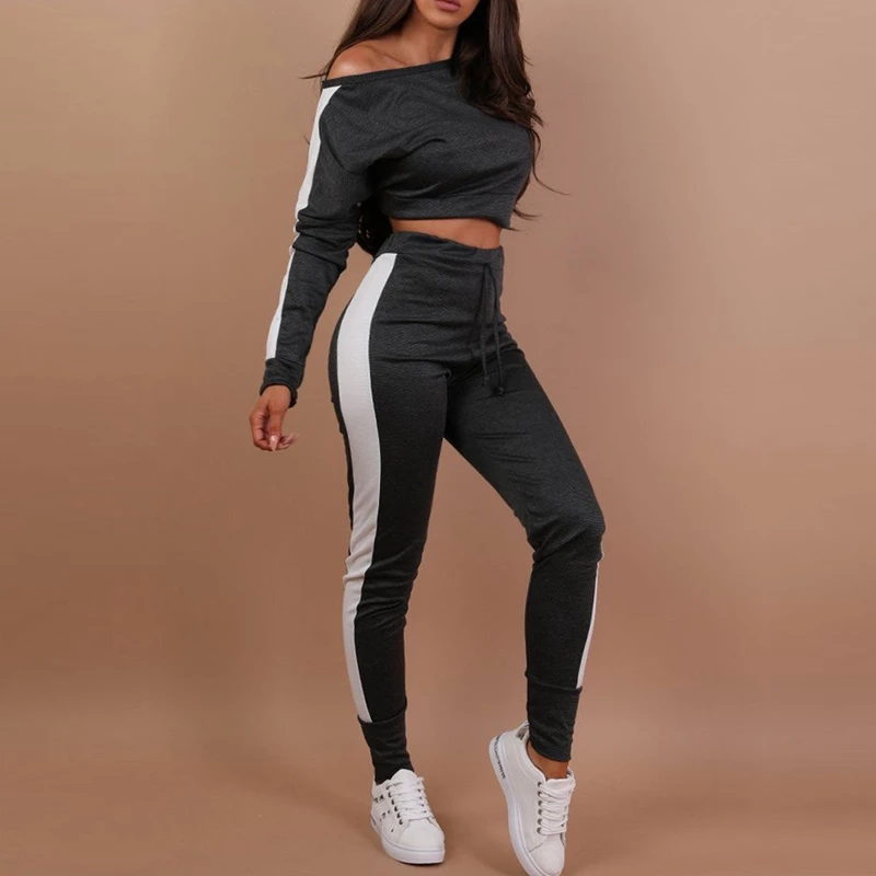 womens crop top tracksuit