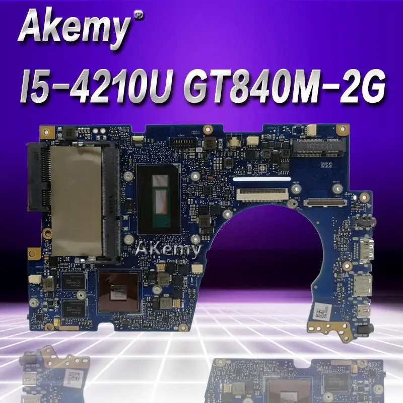 Akemy UX303LN محمول اللوحة الأم ل ASUS UX303LN UX303LB UX303L UX303 اختبار اللوحة الأصلية 4G RAM I5-4210U GT840M-2G