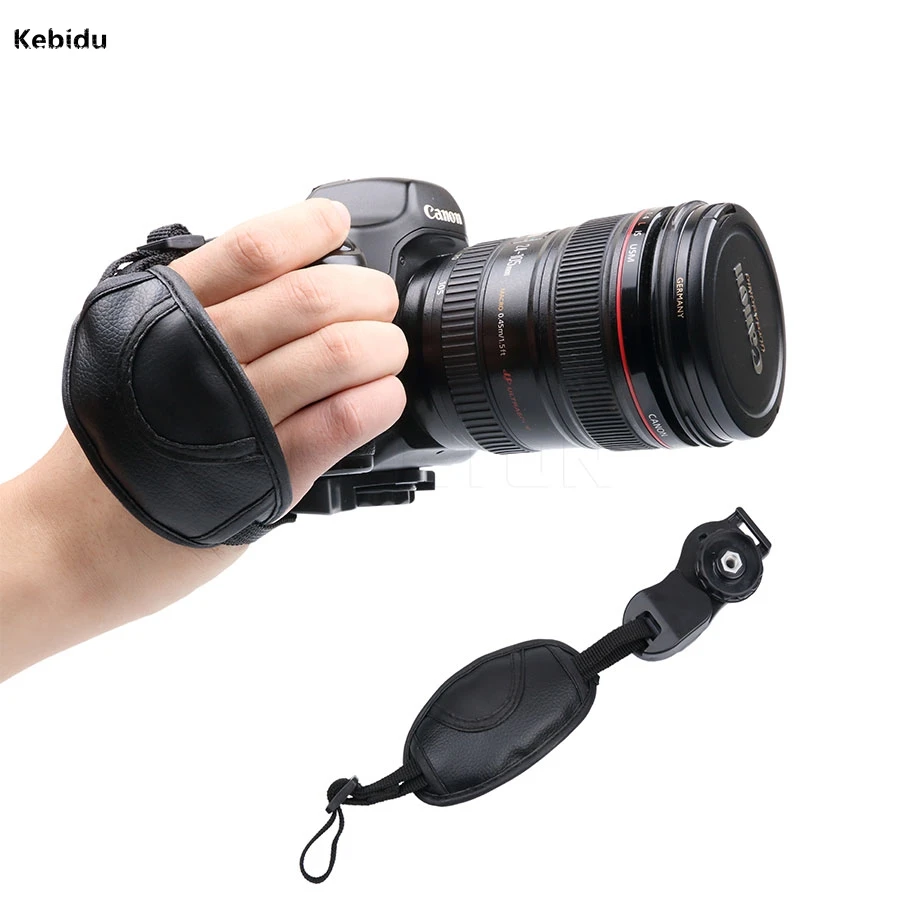 

Kebidu Newest Camera Hand Strap Grip For NIKON D7000 D5100 D5000 D3200 Canon Sony Brand Leather Camera Accessories Wrist Belt