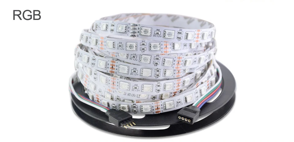 Горячая SMD 5050 RGB Светодиодные ленты Водонепроницаемый DC 12 В 5 м 300 светодио дный RGBW RGBWW светодио дный полосы света гибкий с 3A Мощность и удаленного Управление