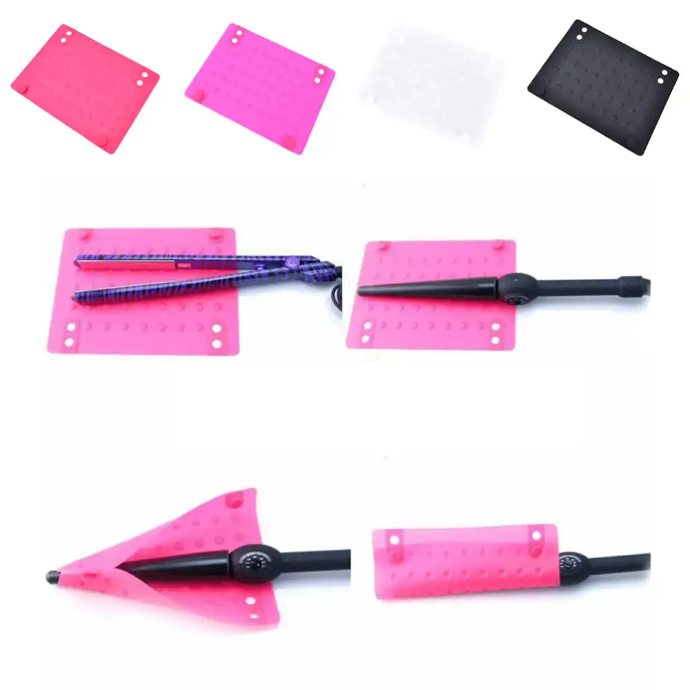Heat Resistant Silicone Mat Hair Professional Styling Tool Anti