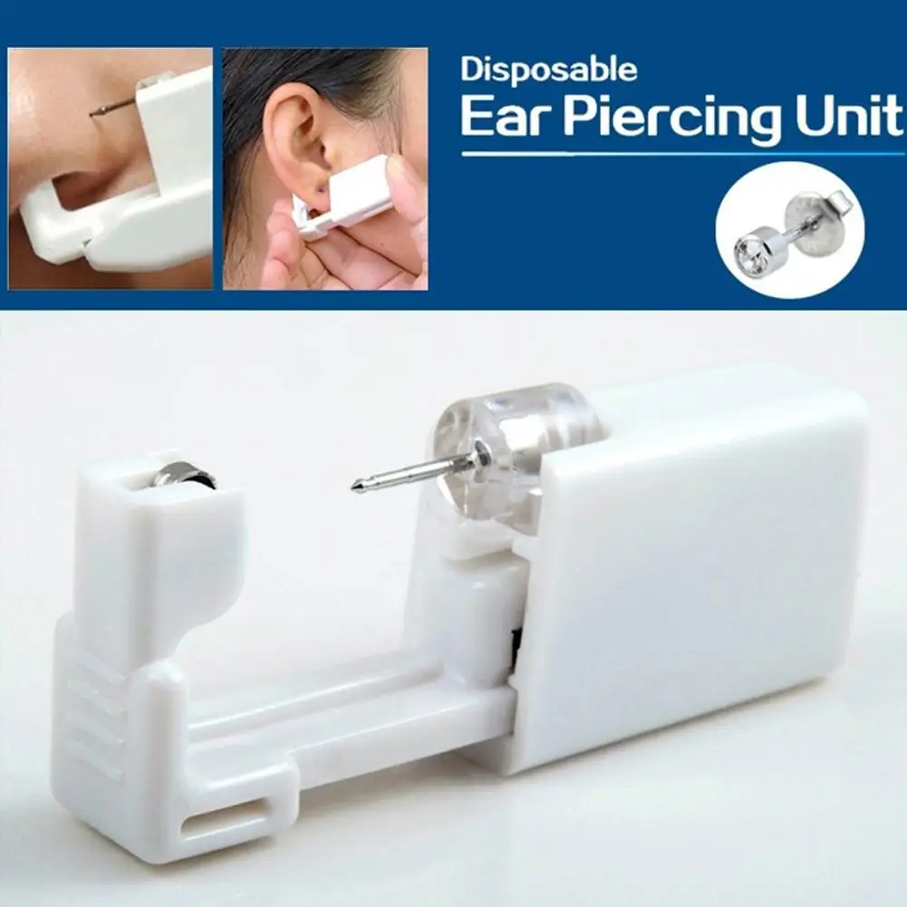 

BellyLady Mini Disposable No Pain Safe Sterile Ear Stud Piercing Gun Kit Nose Stud Piercing Kit Body Nose Lip Piercing Tool Kit