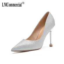 spring wedding banquet with silver high heels for women's shoes pointed fine undertakes contracted fashion women shoes pumps spring wedding banquet with silver high heels for women's shoes pointed fine undertakes contracted fashion women shoes pumps