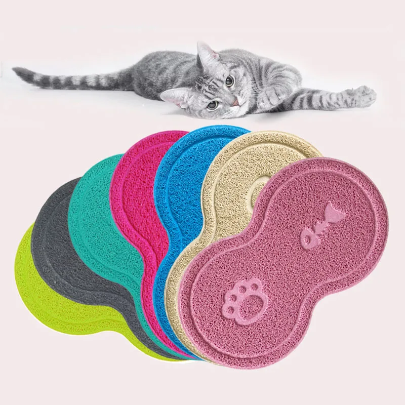 

Cute Colorful Wipe Clean Pet Supplies Pet Dog Puppy Cat Feeding Mat Pad Cute PVC Bed Dish Bowl Food Water Feed Placemat 2019