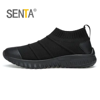 

SENTA 2019 Lightweight Men Running Shoes Sports Breathable Mesh Athletic Shoes Outdoor Walking Shoes Jogging Trekking Sneakers