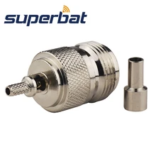 Superbat RF коаксиальный разъем N обжимной со штекера на гнездо разъем для кабеля RG174, RG188A, RG316, LMR100