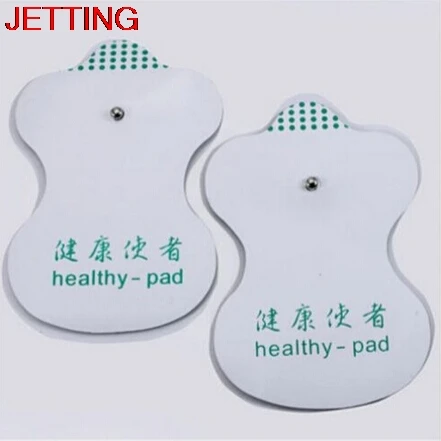 

JETTING New 4Pcs=2 Pair Massager Pads White Electrode Pads For Tens Acupuncture Digital Therapy Machine Massager Tools