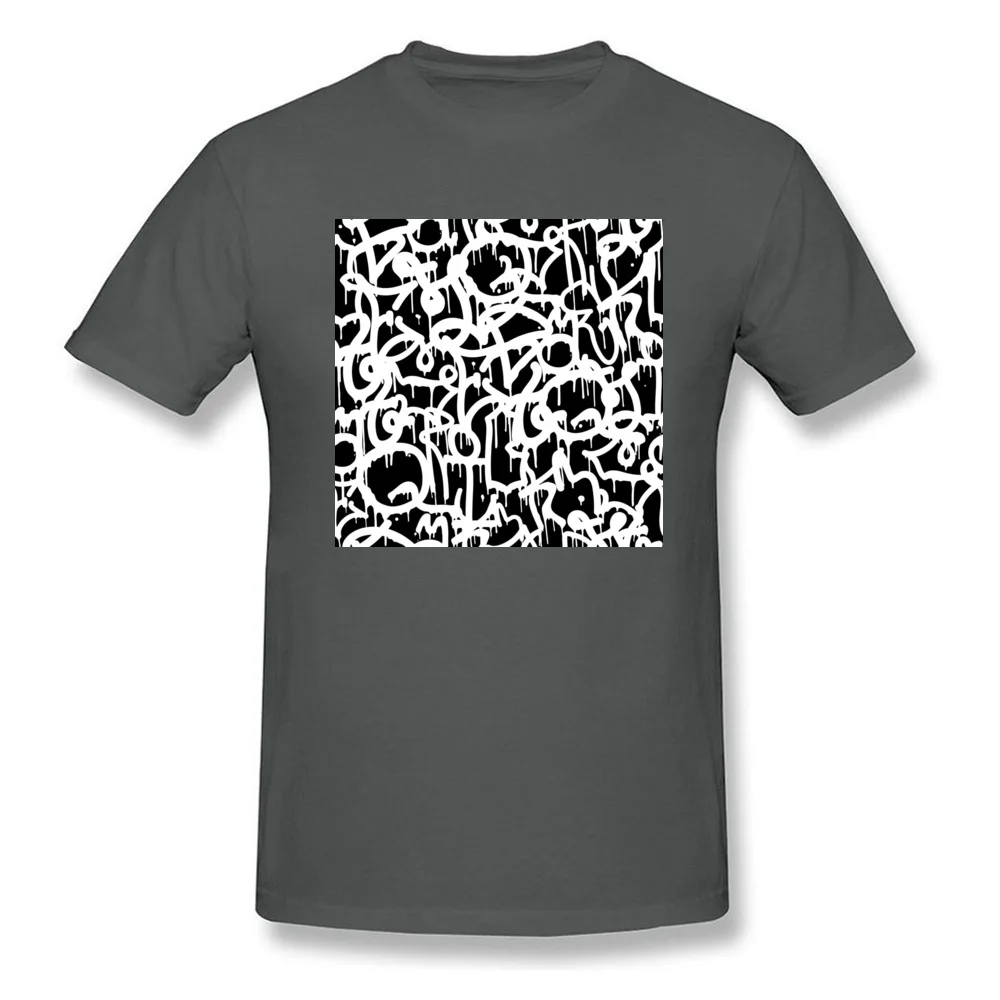 Black and White Graffiti pattern_carbon