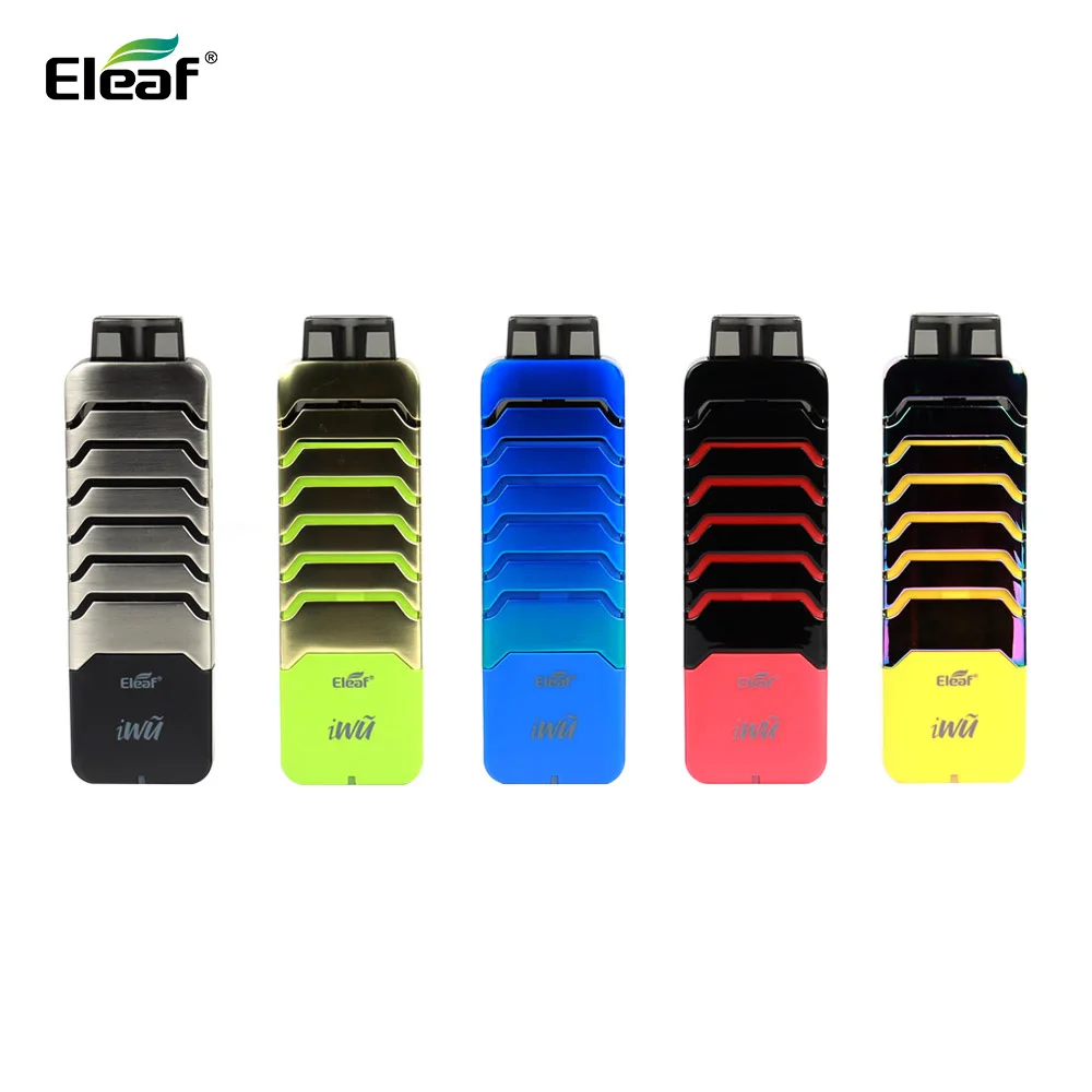 

Original Eleaf iWu kit pod system 15W max and 2ml Capacity with 700mAh battery Pod Vape Kit Compliant Electronic Cigarette