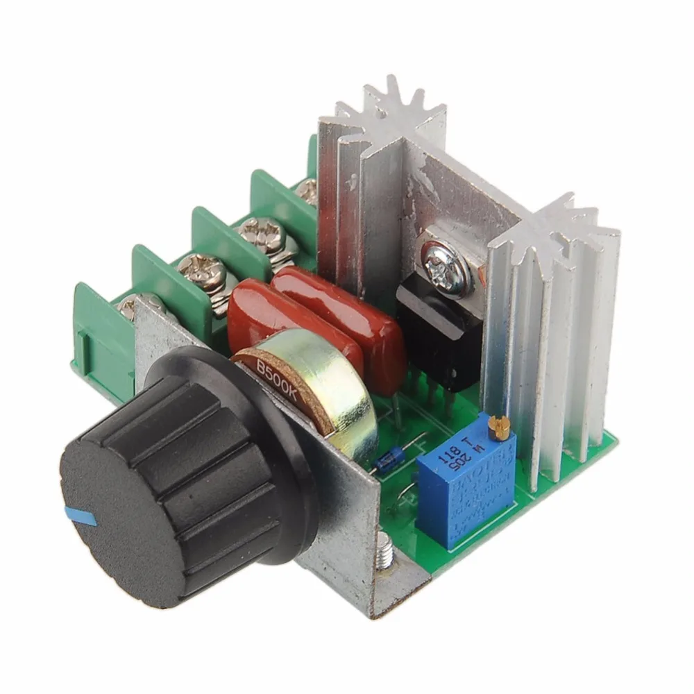 2000W AC 220V SCR Voltage Regulator Light Speed Controller Dimmer