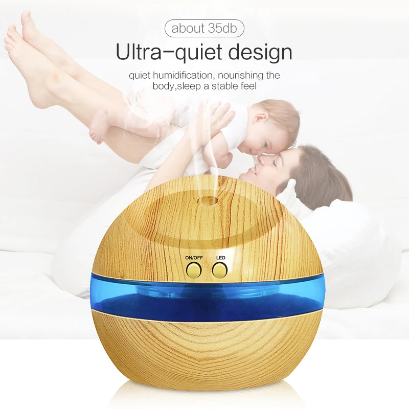  USB Ultrasonic Humidifier 300ml Aroma Diffuser Essential Oil Diffuser Aromatherapy mist maker with 