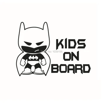 

Car Accessory Styling New Funny Decorative Vinyl Batman Kids on Board Creative Reflective Sticker Car Body Personalized Decal