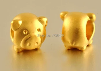 

Authentic 24K Yellow Gold Pendant / 3D Lucky Lovely Pig/ 1.20g 1pcs