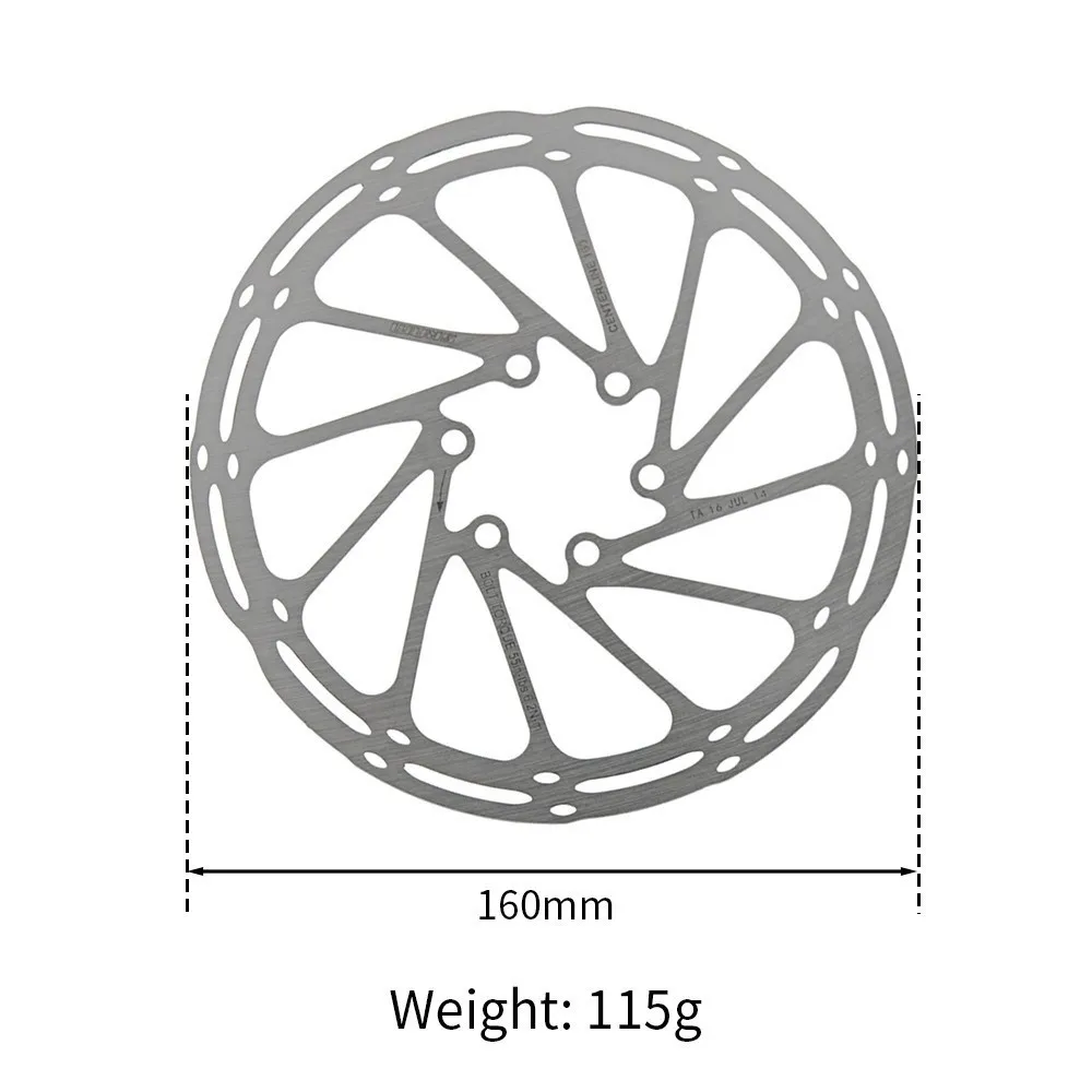 Велосипедный дисковый тормозной ротор 180 мм/160 мм 6 болтов подходит для Shimano Sram Avid