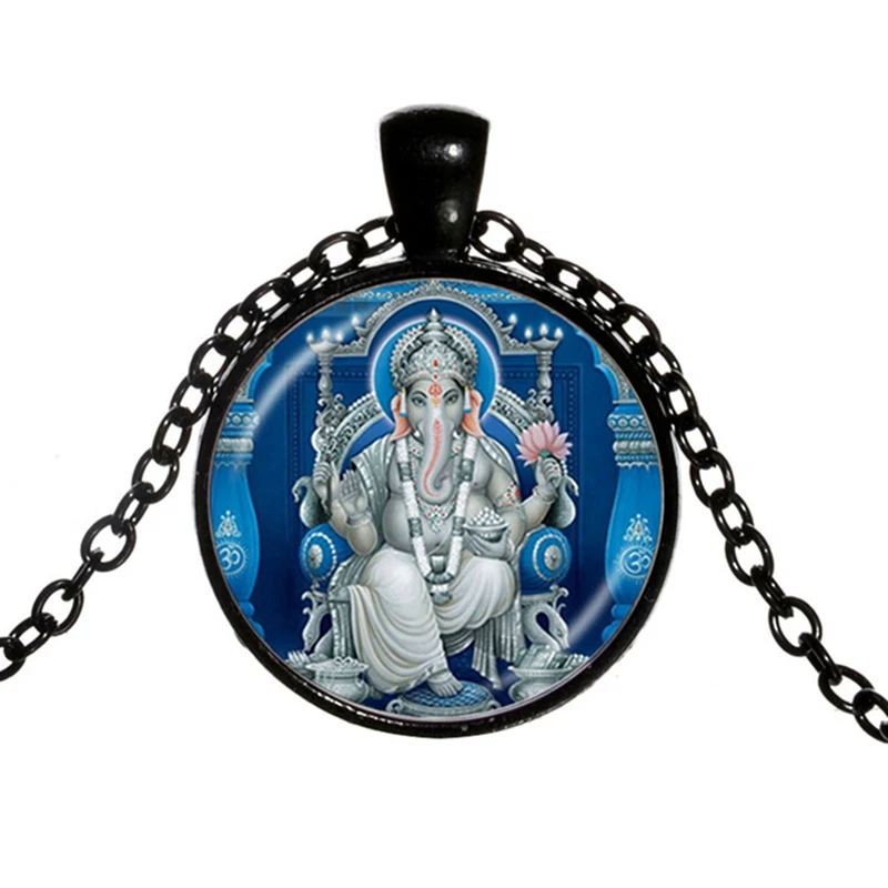 Diwali подарок искусственное ожерелье индуийский Ганапати Vinayaka 4 цвета винтажное