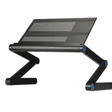Модный современный регулируемый стол для ноутбука из алюминиевого сплава складной портативный компьютерный Настольный столик для ноутбука с охлаждающим отверстием 42*25 см