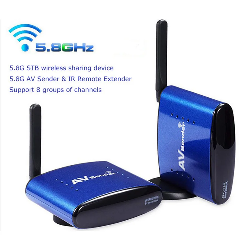 5 8G Wireless Transmitter and font b Receiver b font with IR Remote up to 200M