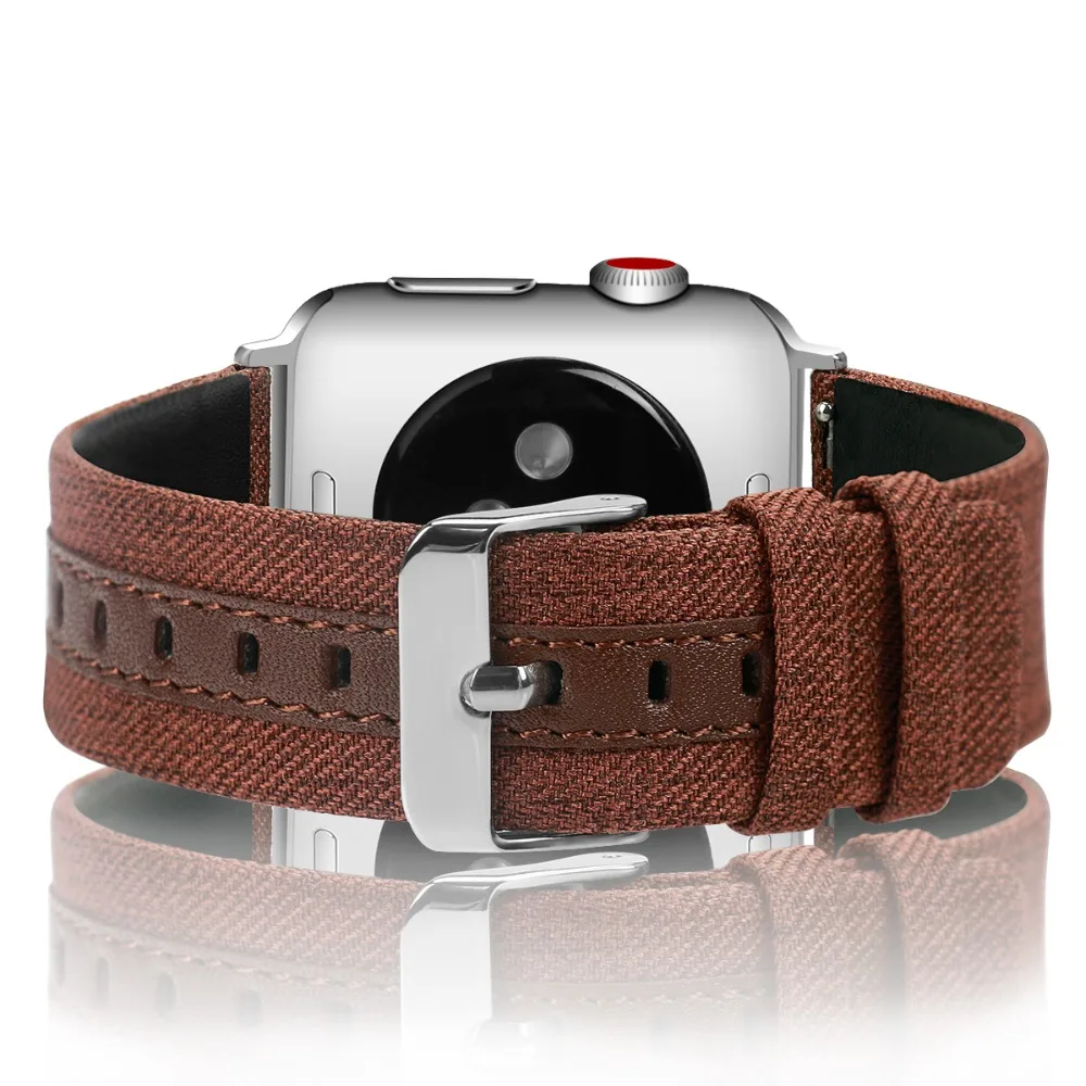 Кожаный ремешок для Apple watch band 42 мм 38 iwatch 4/3 Band 44 40 браслет роскошный кожаный +