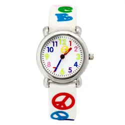 Новинка 2016 Водонепроницаемый Часы дети силиконовые Наручные часы бренд кварцевые наручные часы для маленьких Обувь для девочек Обувь для