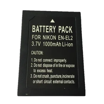 

SOULMATE EN-EL2 EN EL2 lithium batteries pack ENEL2 Digital Camera Battery EL2 For Nikon COOLPIX 2500 3500 ans SQ