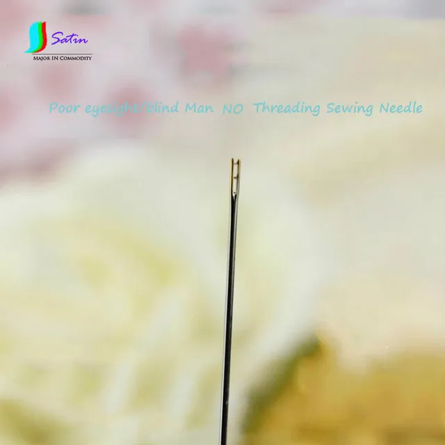 Self threading Lazy/Poor eyesight/blind Man Free Threading Needle, Easy
