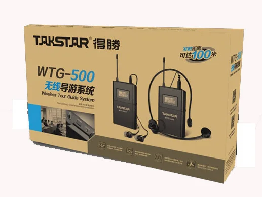 Высокое качество Takstar WTG-500 UHF Беспроводной гид система голосовое устройство 4 языков синхронный перевод система обучения