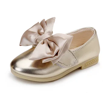 

Newest Girls PU Shoes Children Bowknot Princess Shoes Kids Dance Shoes 3 Colors