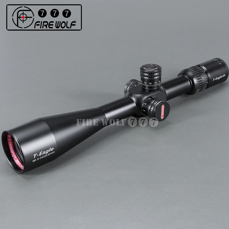 

T-eagle Tactical Long Range Rifles Scope Mr 6-24x50 Sfffp Air Rifle Optics Red Dot Illuminated Riflescope Shotgun Shooting Scope