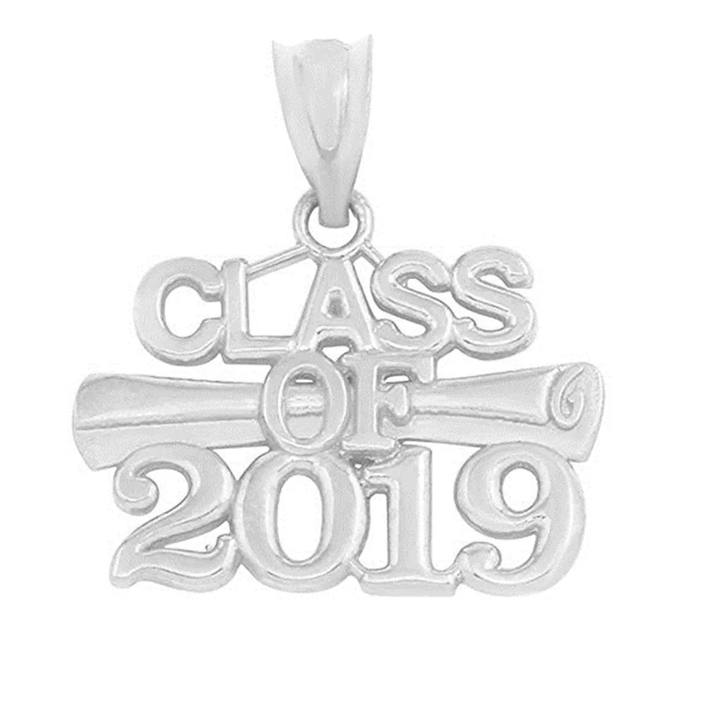 Новый Модный кулон из сплава с двойным носом класс 2019 для диплома выпускного