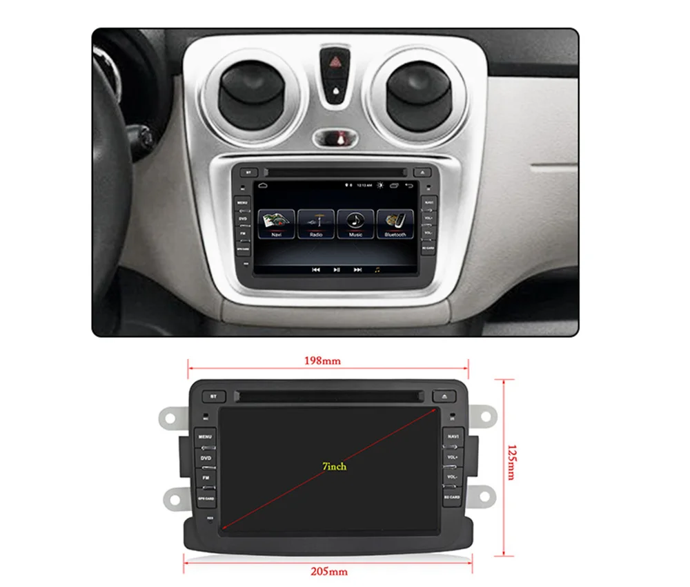 Flash Deal NaviFly Android 8.1 car dvd for Lada Xray 2/Dacia/Duster/Logan/Sandero support wifi bluetooth gps navigation system 8