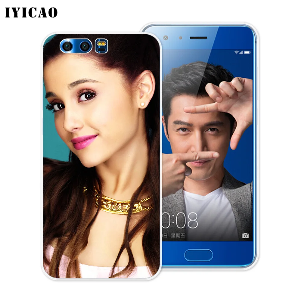 Мягкий силиконовый чехол IYICAO Singer Ariana Grande для Huawei Y9 Y7 Y6 Prime 2018 Honor 8C 8X 8 9 10 Lite 7X 7C 6A 7A