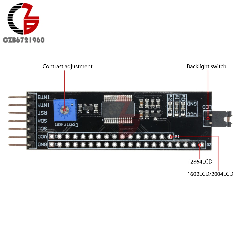 MCP23017 5V расширитель 1602 12864 2004 ЖК модуль драйвера I2C IIC последовательный интерфейс MCU